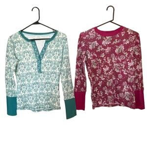 Sundance Floral Paisley Y2K Hippie Long Sleeve Shirt Bundle Woman's Size Medium